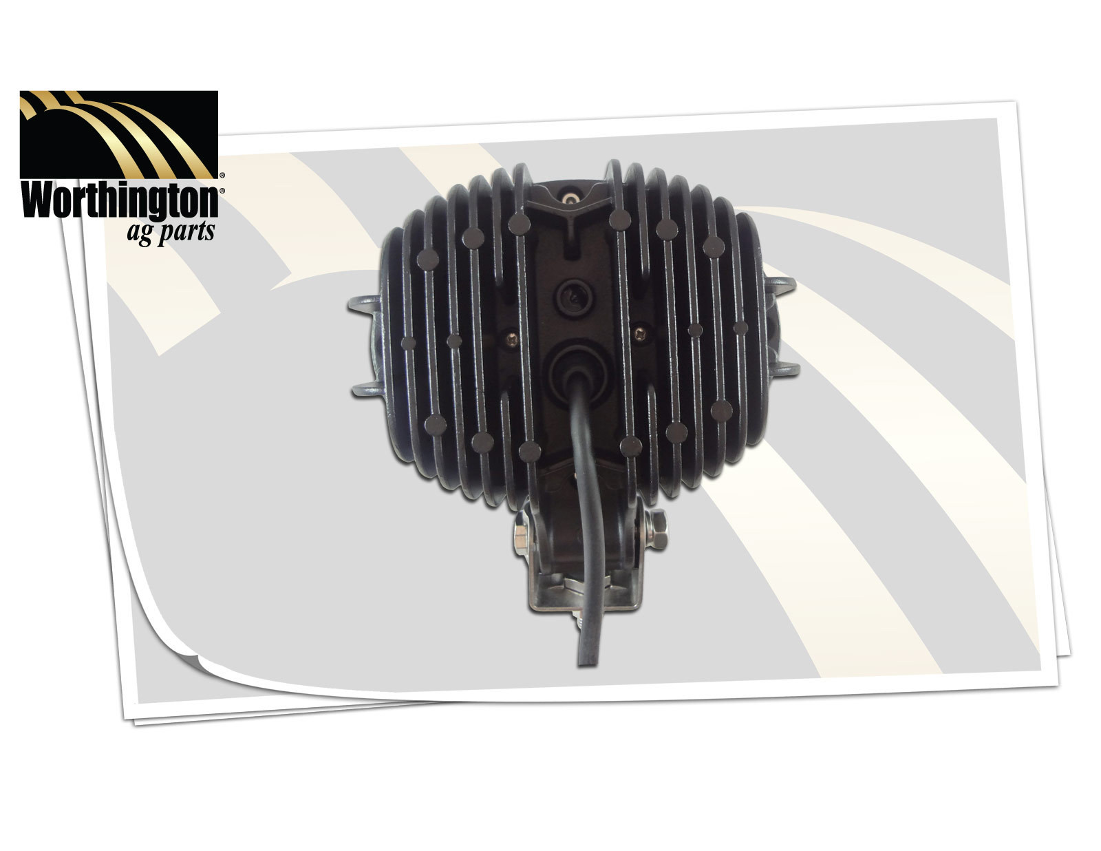 LED-630F LED Oval Cab Light 9-32V 27 Watt LED Flood Beam 1900 Lumens