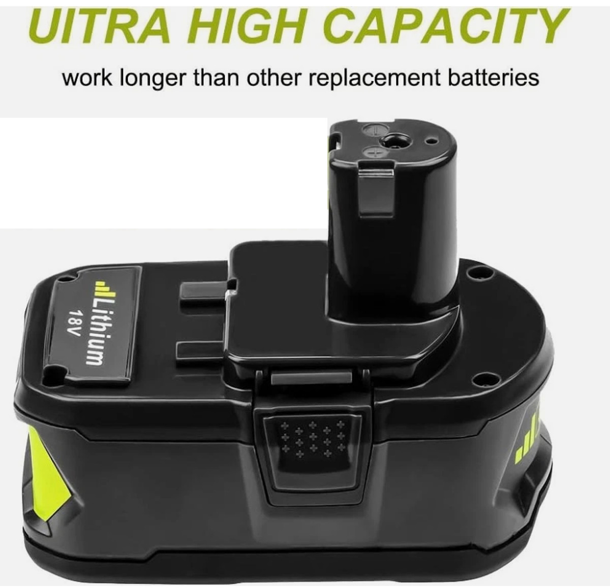 2 Pack 9.0Ah Li-ion Battery For Ryobi 18V One P108 P103 P105 P107 P109 P104 P103