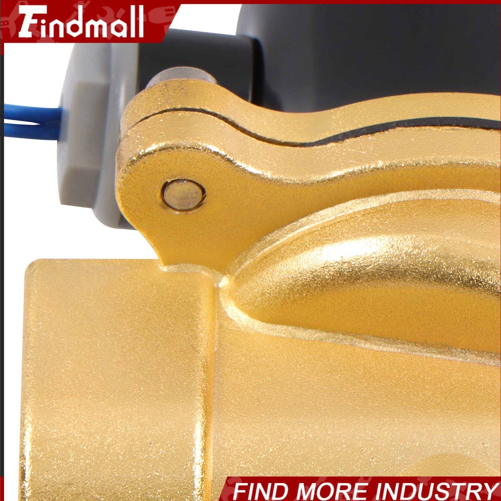 Findmall 110V 120V Volt AC Electric Solenoid Valve Brass Water Air Gas NC 1″ NPT
