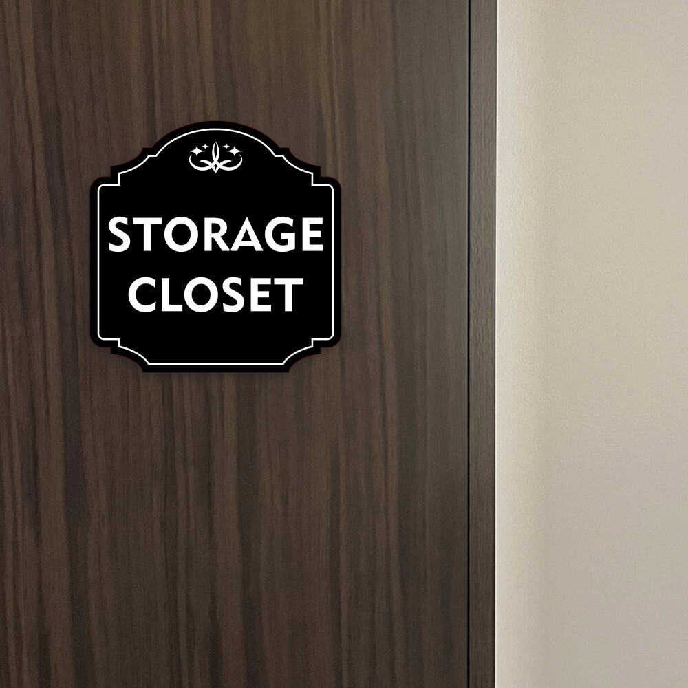 Heritage Plus Storage Closet Wall or Door Sign | Home Decor