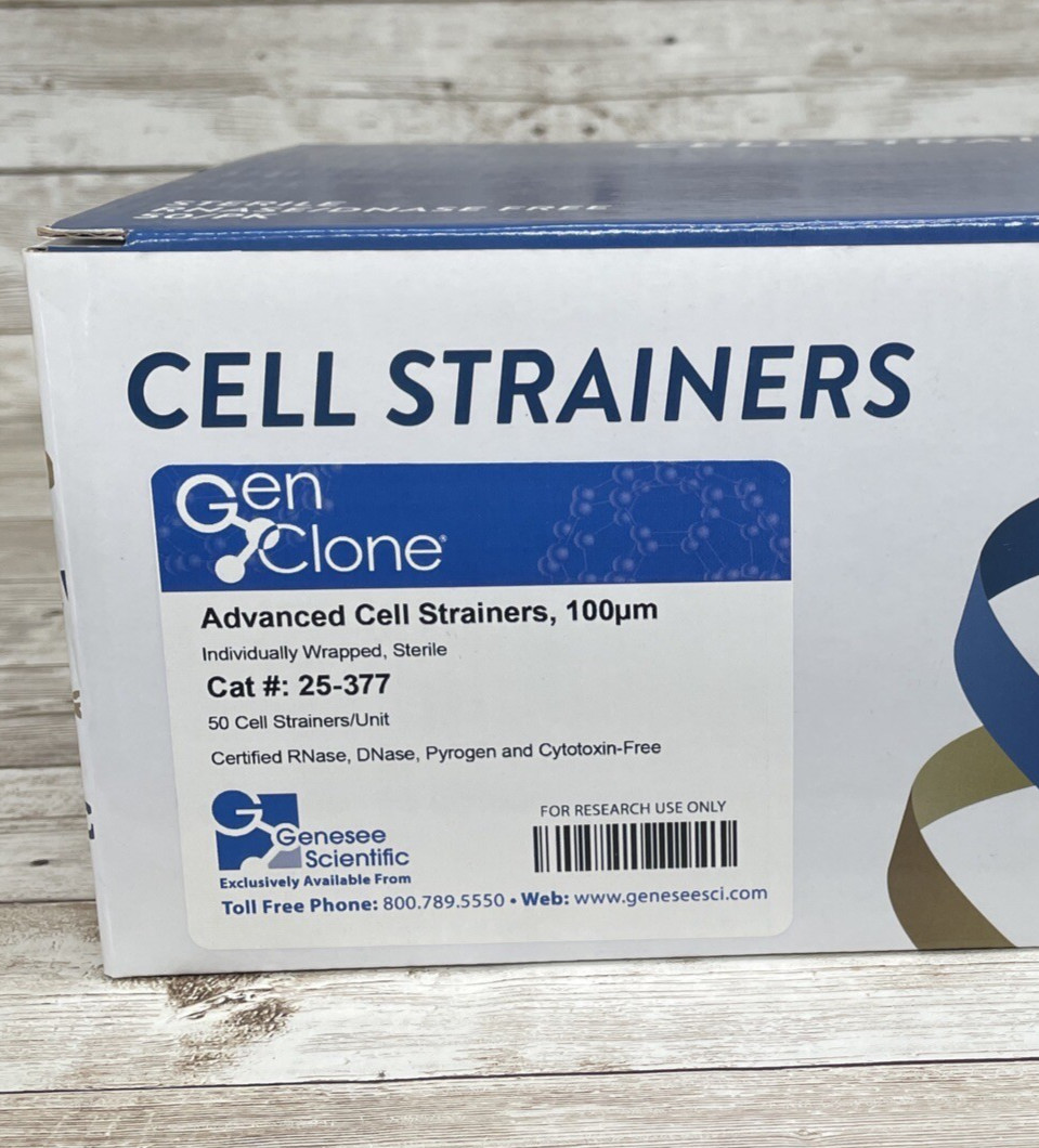 Gen Clone Advanced CELL STRAINERS #25-377, 100μm (50 Units) *See Date*