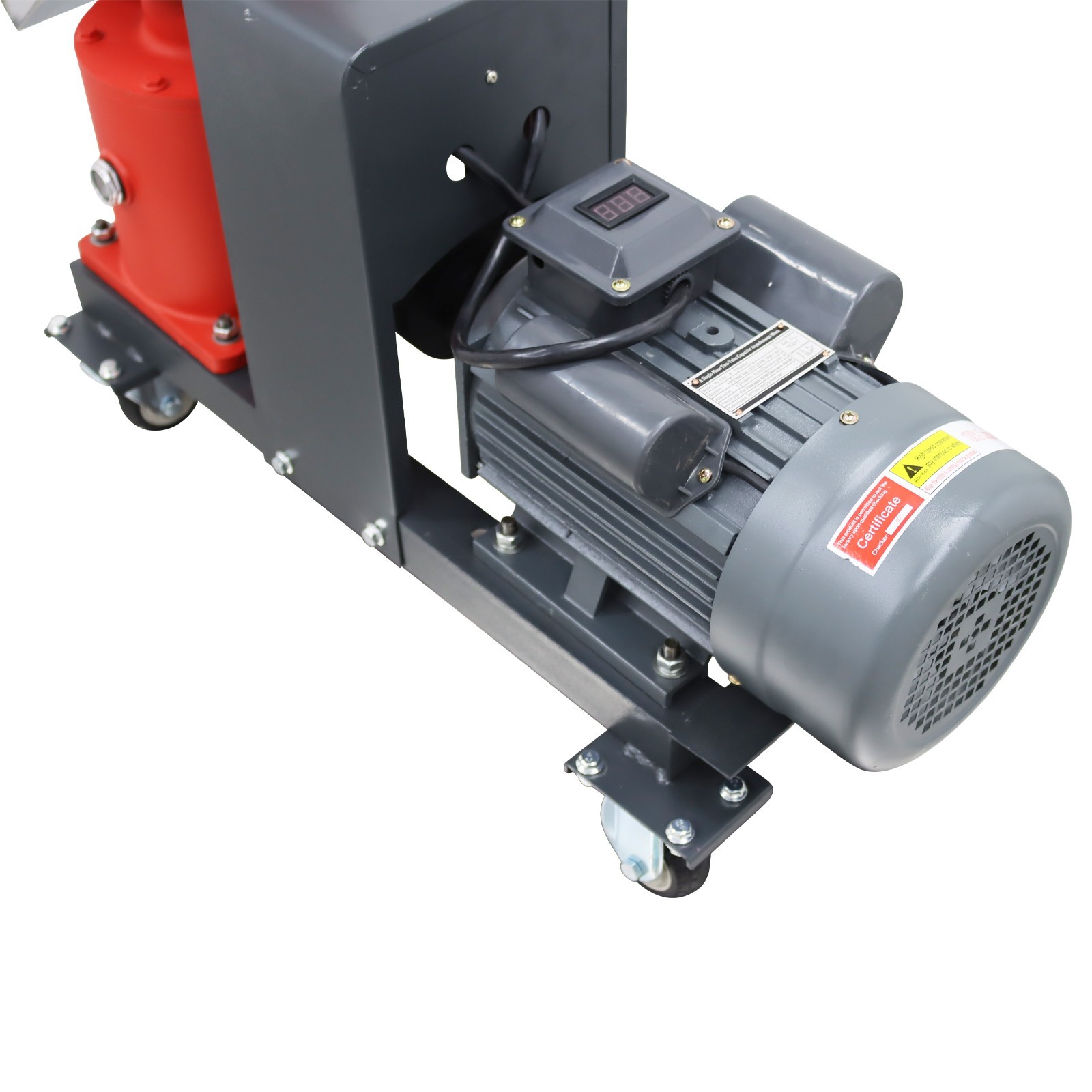 150kg/h Output 2.5mm Plate Animal Feed Pellet Mill Machine 220V 3-roller Head