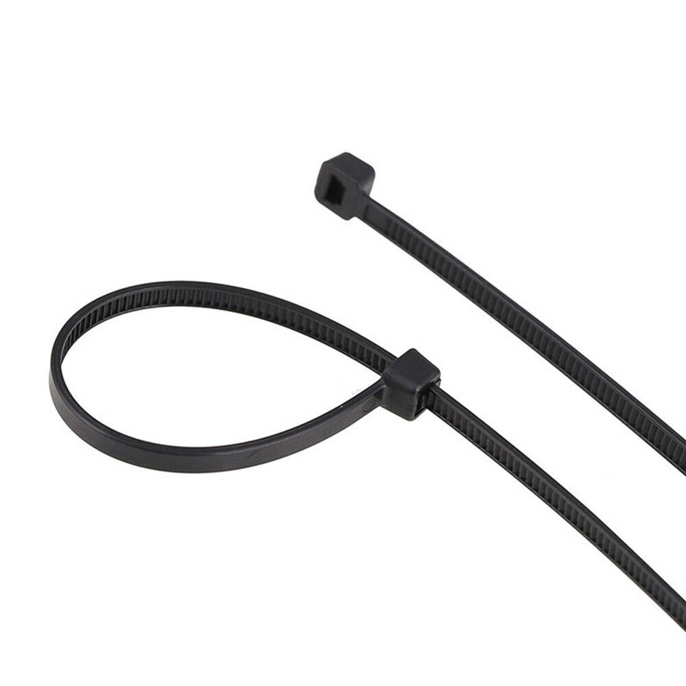 8″ Nylon Zip Ties 1000 PCS 30 LBS UV Resistant Waterproof Black Cable Wire Wrap