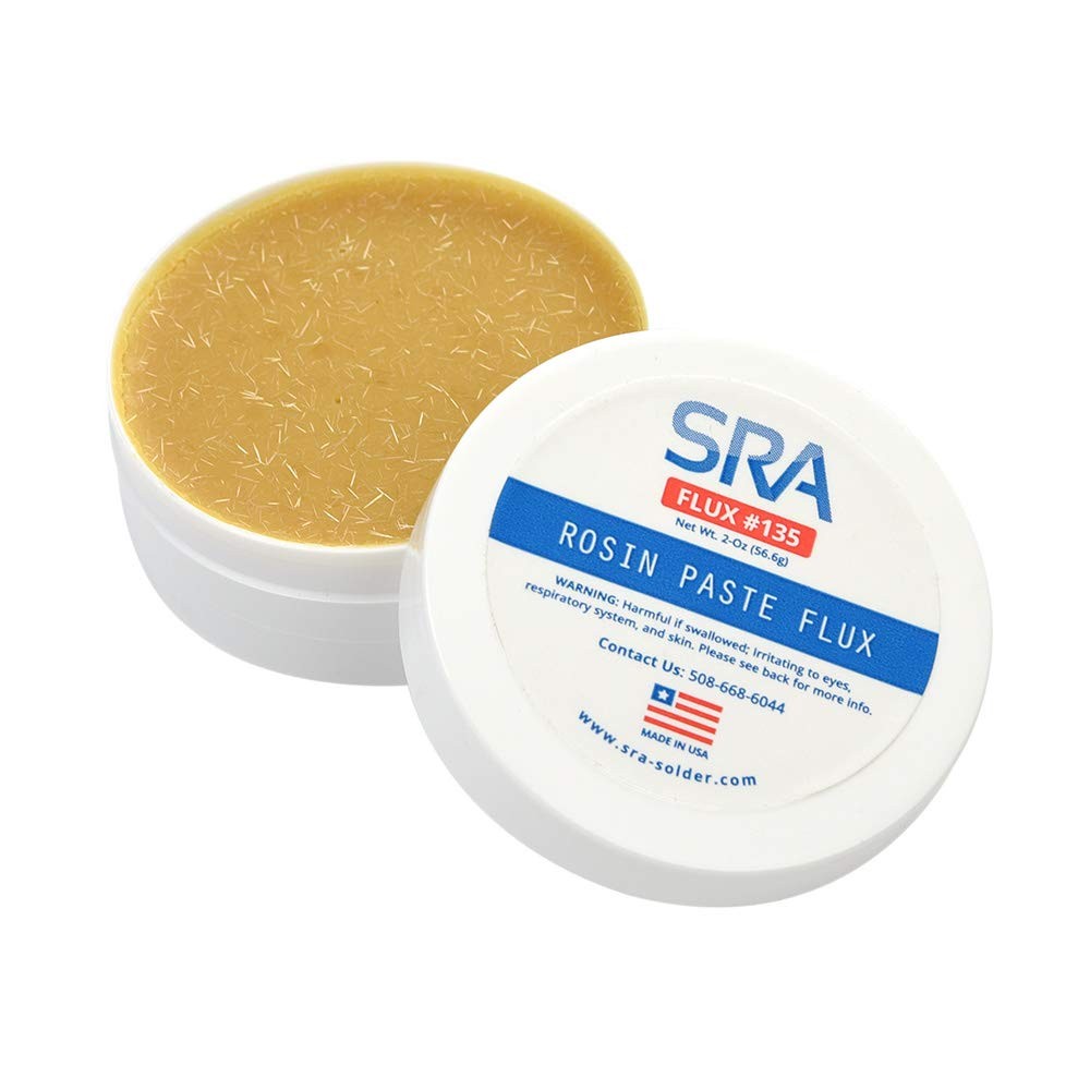 SRA Solder 135 Rosin Paste Soldering Flux For Electronics, No