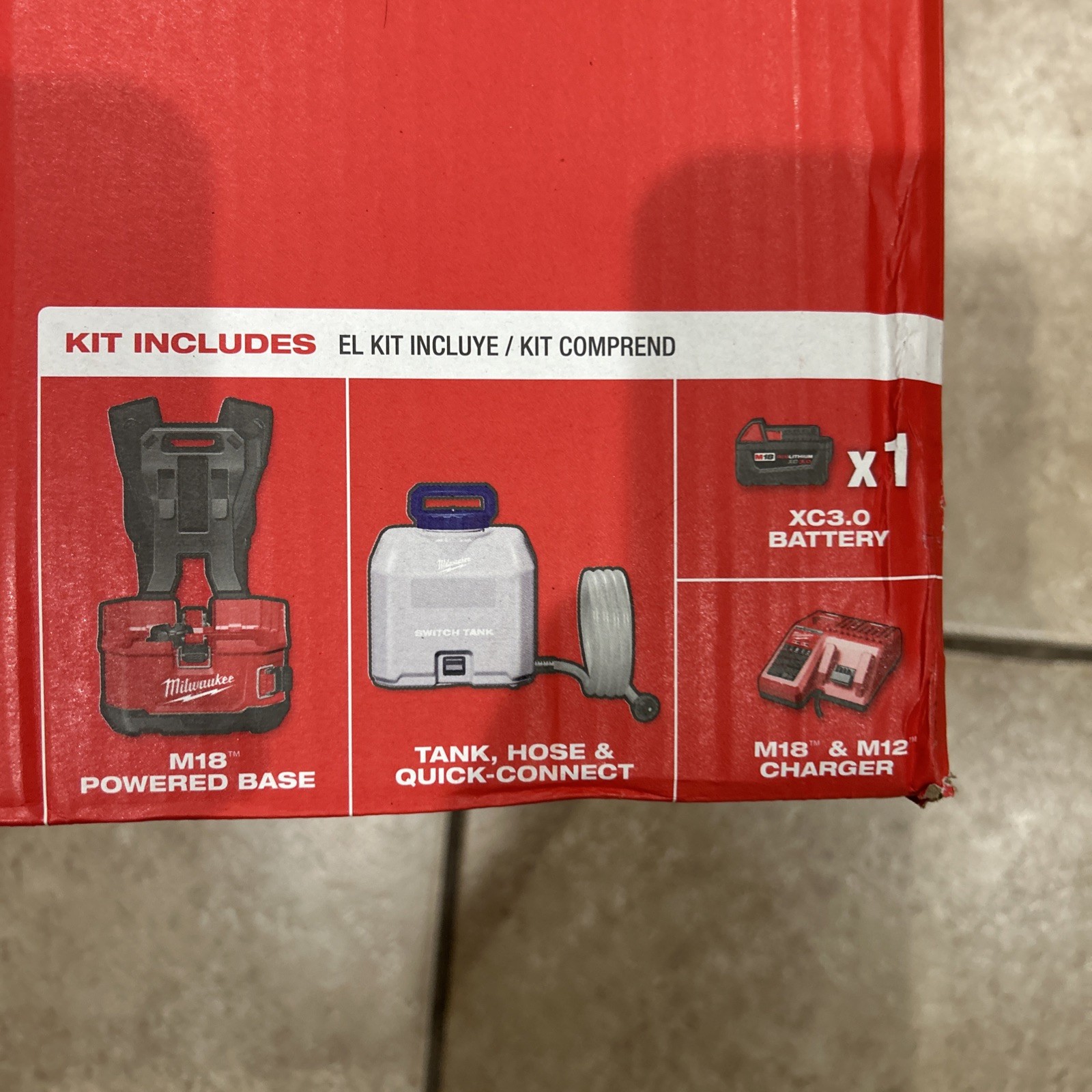 NEW Milwaukee 2820-21WS M18 4-Gallon Backpack Water Supply Kit Battery& Charger