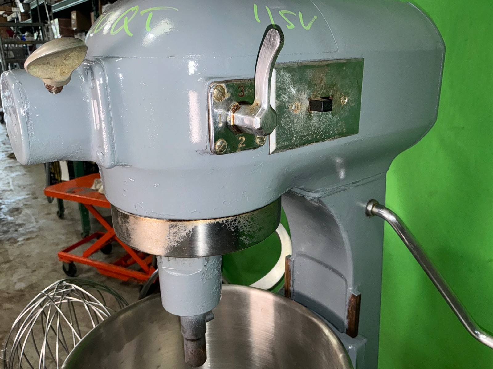 Hobart A-200 20qt Mixer w/Bowl, Paddle, Hook, Whisk, Work Stand 2395