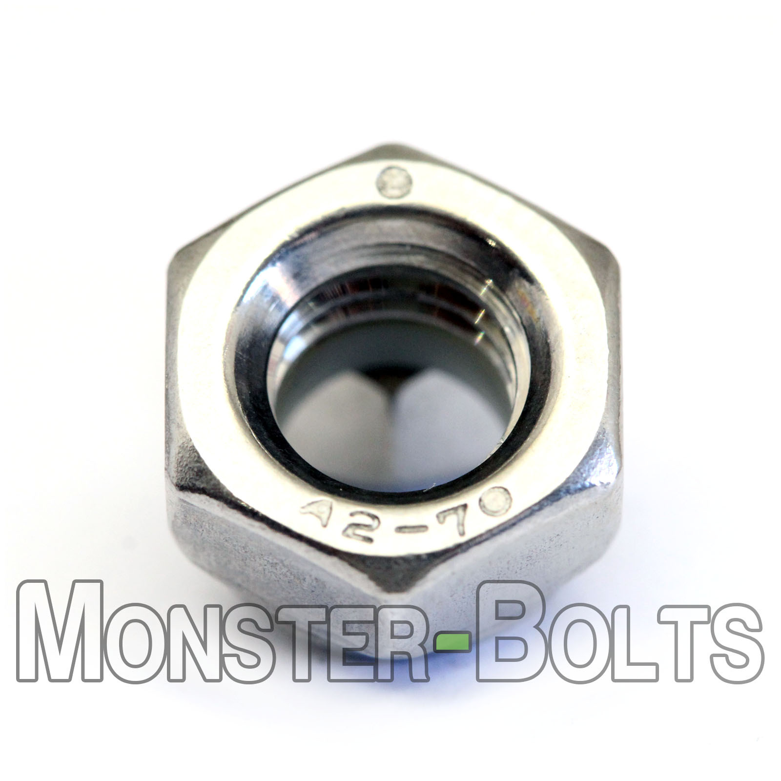 M8-1.25 / 8mm – Qty 10 – Nylon Insert Hex Lock Nut DIN 985 – A2 Stainless Steel