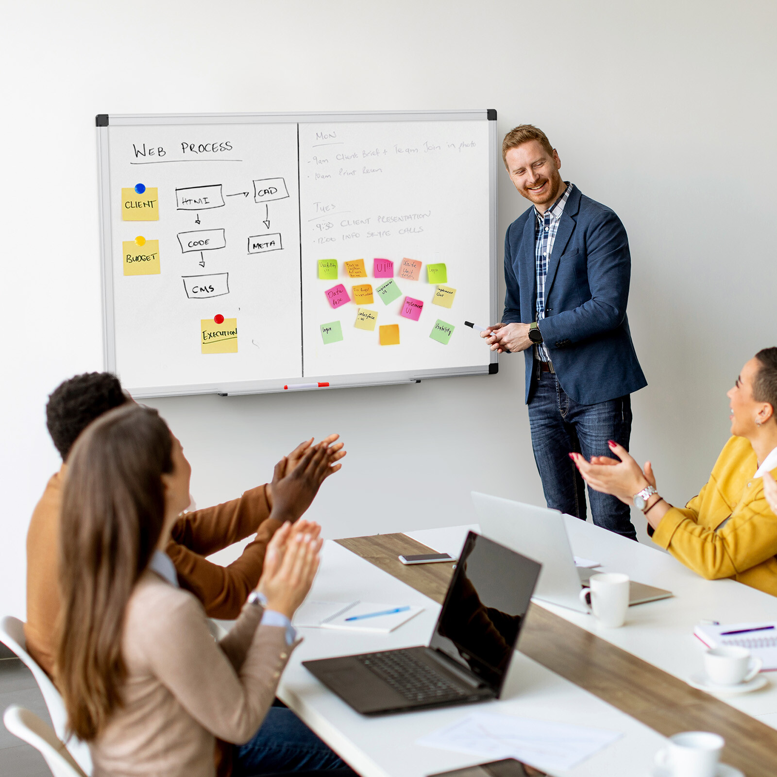 36″ x 24″ Magnetic Dry Erase Board for Office, Home and School Whiteboard