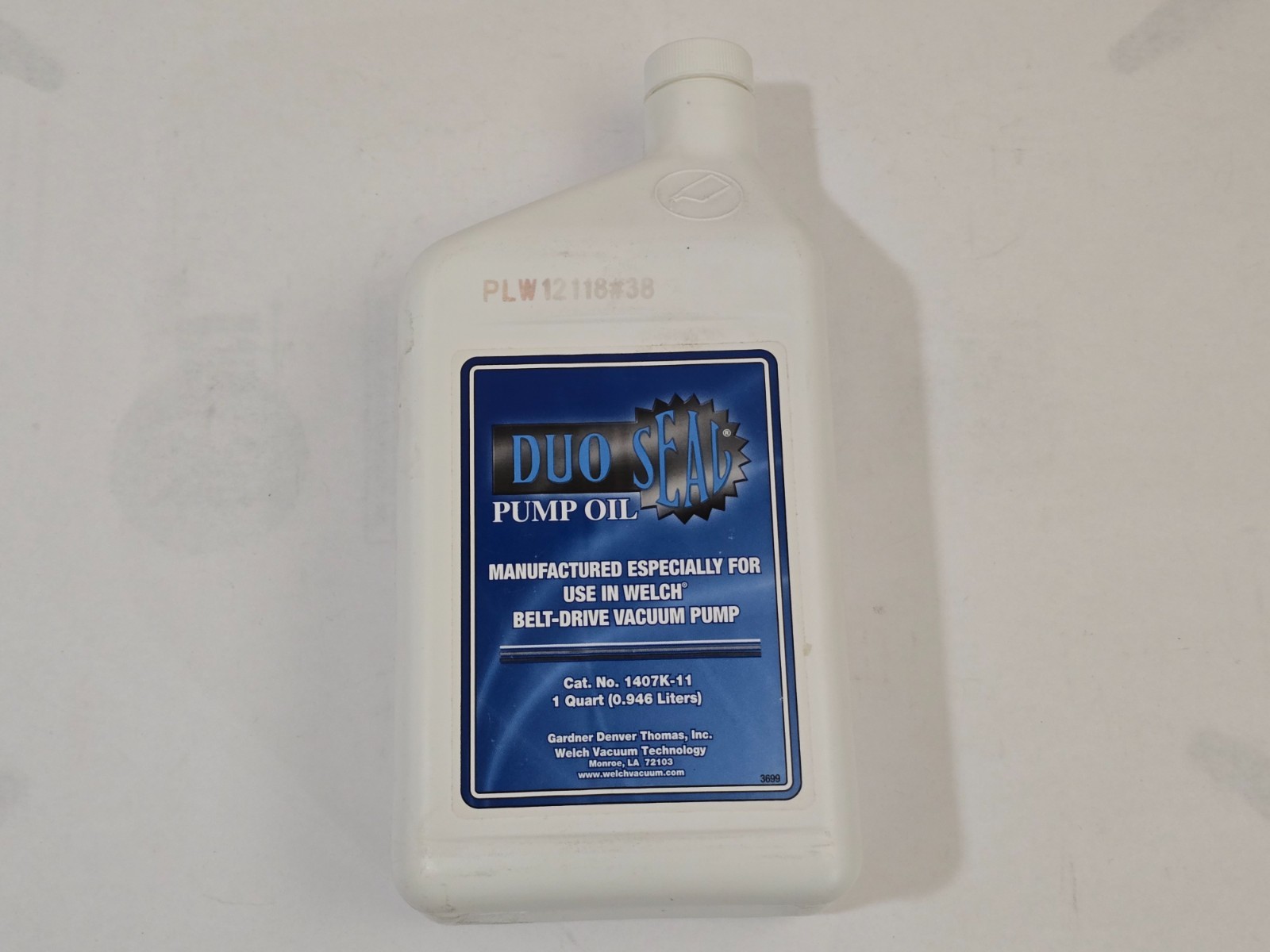DuoSeal Vacuum Pump Oil 1Qt PN 1407K-11