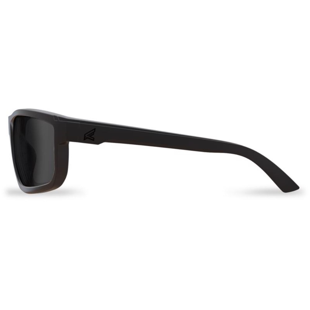 Edge Eyewear Defiance Anti-Fog Polarized Wayfarer Safety Glasses Smoke Lens Blac