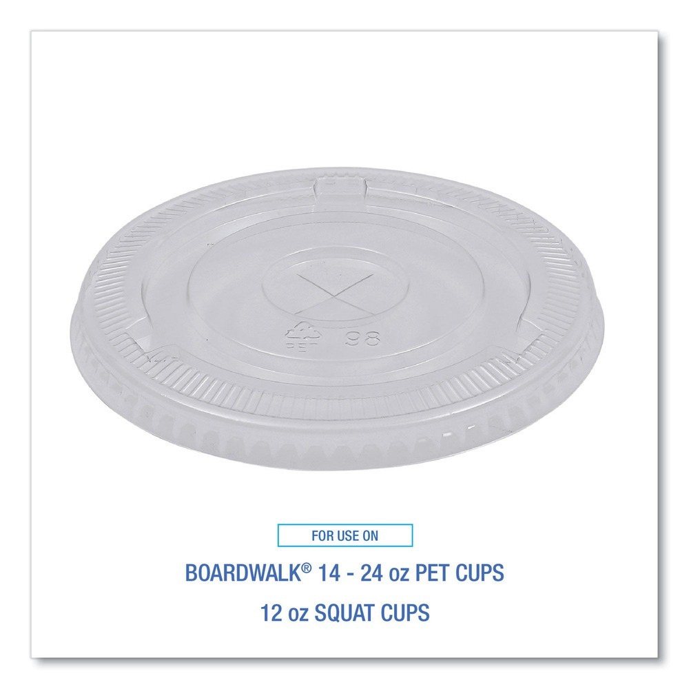 Boardwalk PETSTRAW 16 oz. – 24 oz. PET Cold Cup Lids – CLR (1000/Carton) New