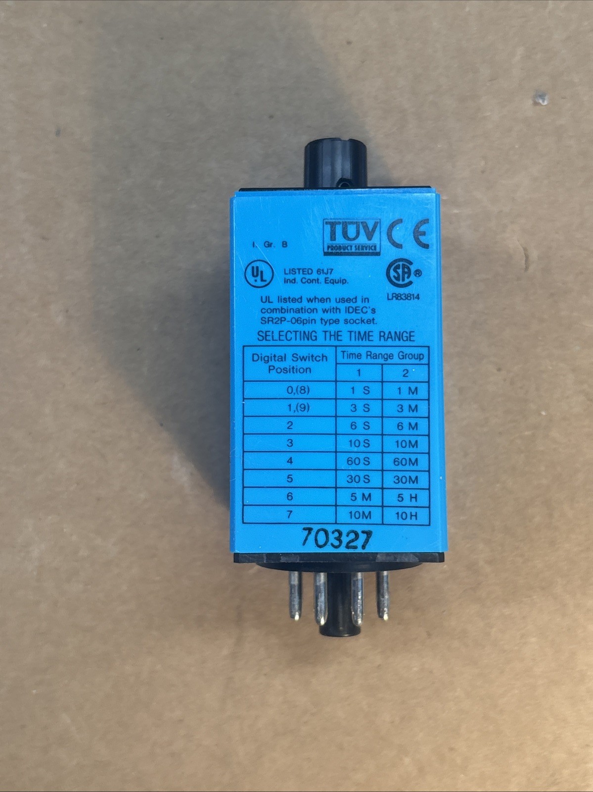 Idec RTE-P11 Multi-Function Time Delay Relay 0.1s-10min Range, 24VAC/VDC In