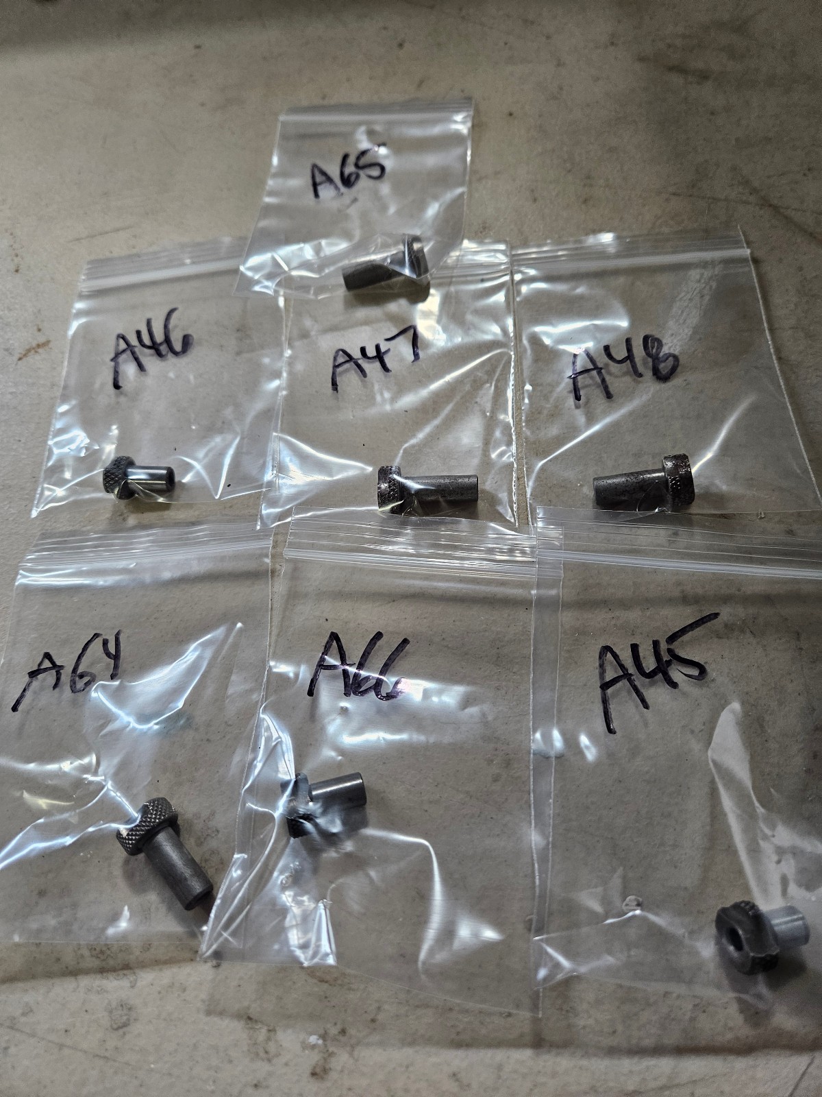 Slip Fixed Drill Bushings Mixed Lot of 7 .3125 OD Bag 13K Kit X44