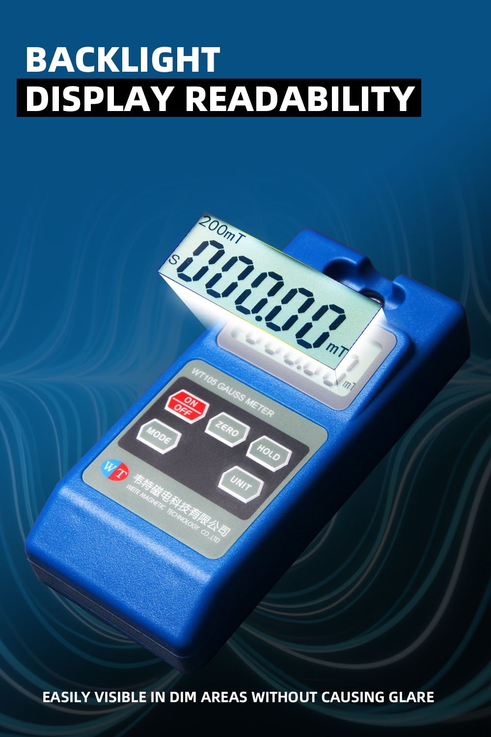 Gauss Meter Handheld Tesla MeterPermanent Magnet Teslameter 1curacy