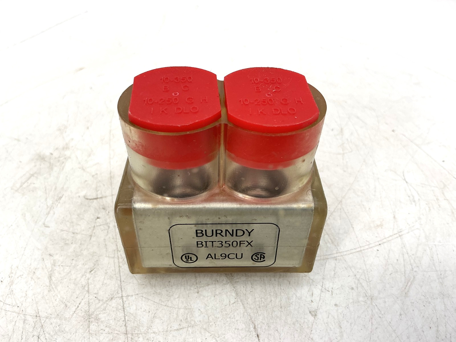 New Burndy BIT350FX Multi-Port Single-Sided Connector 2-Port 600V – No Box