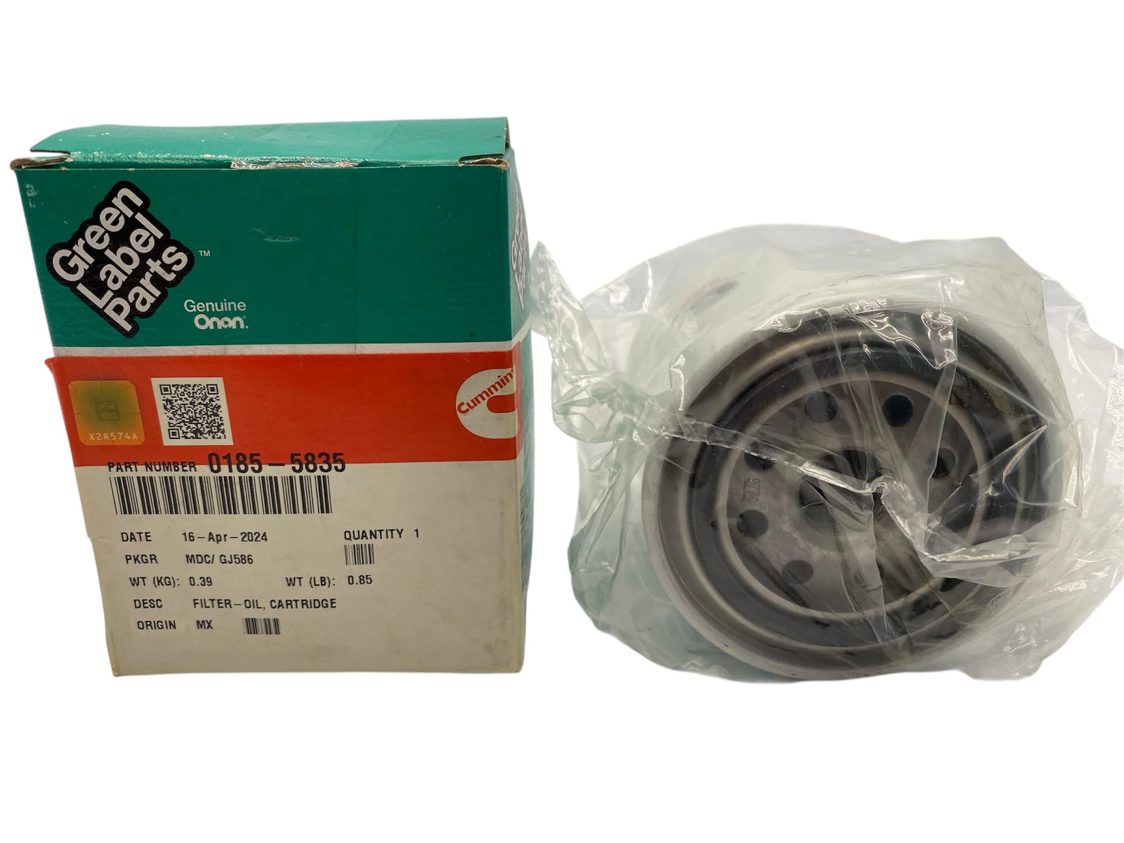 Green Label Parts Oil Filter 0185-5835