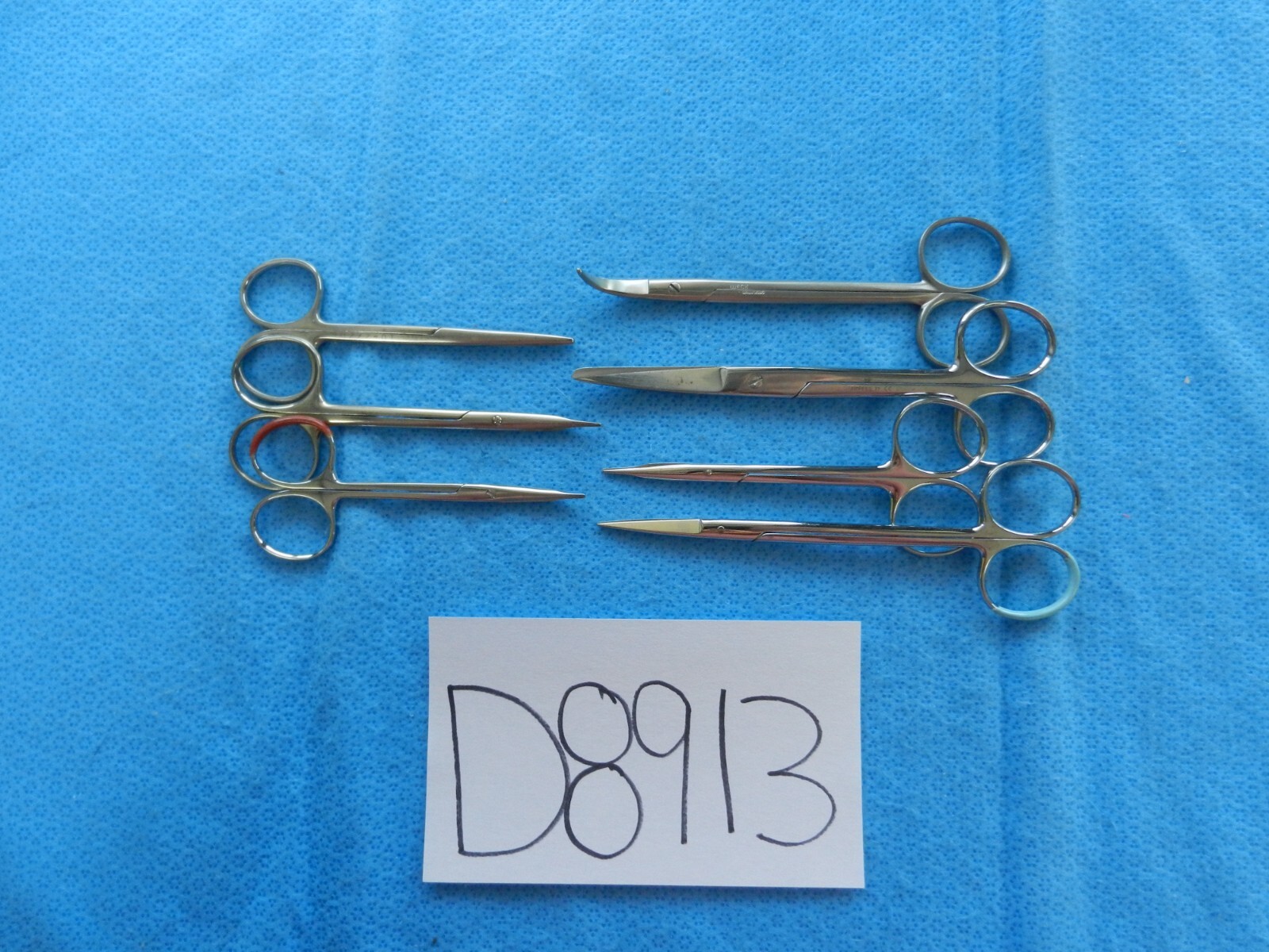 D8913 Boss Weck Jarit Surgical Lot of Curved and Straight Scissors