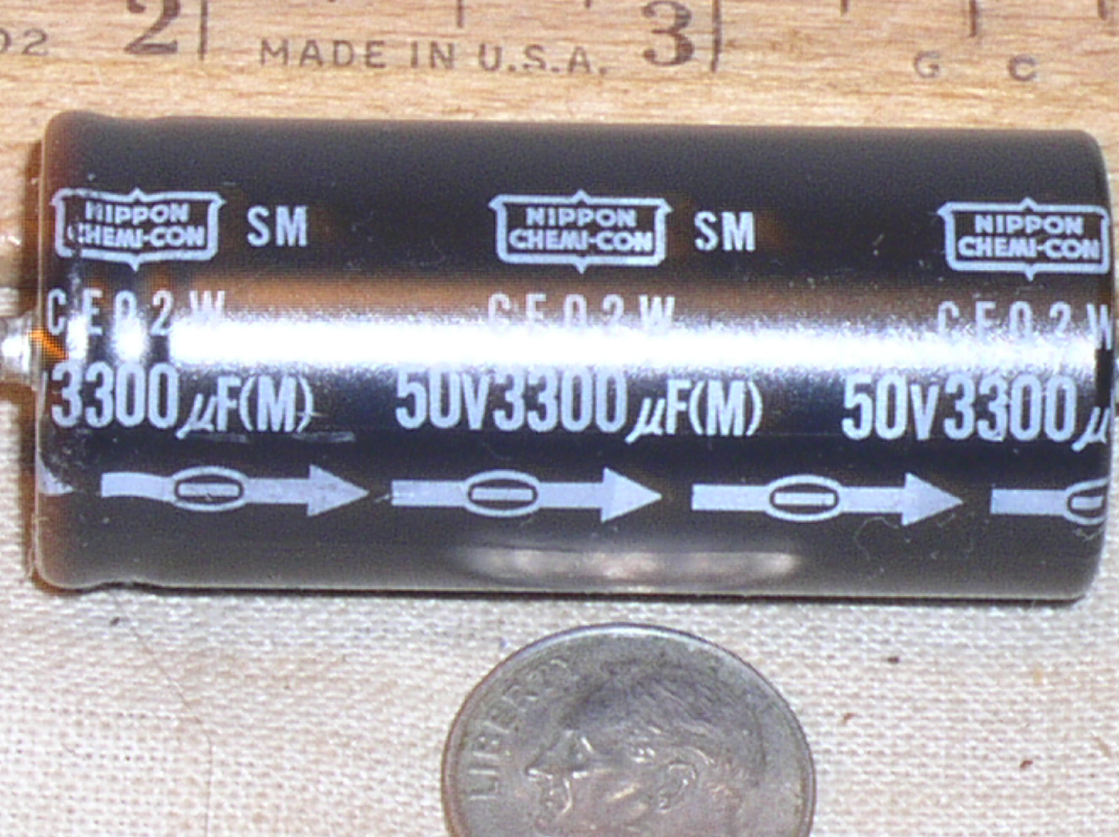1 NEW CHEMICON SM 3300UF/50V 3300 MFD 50 V AXIAL ELECTROLYTIC CAPACITOR 85*C USA