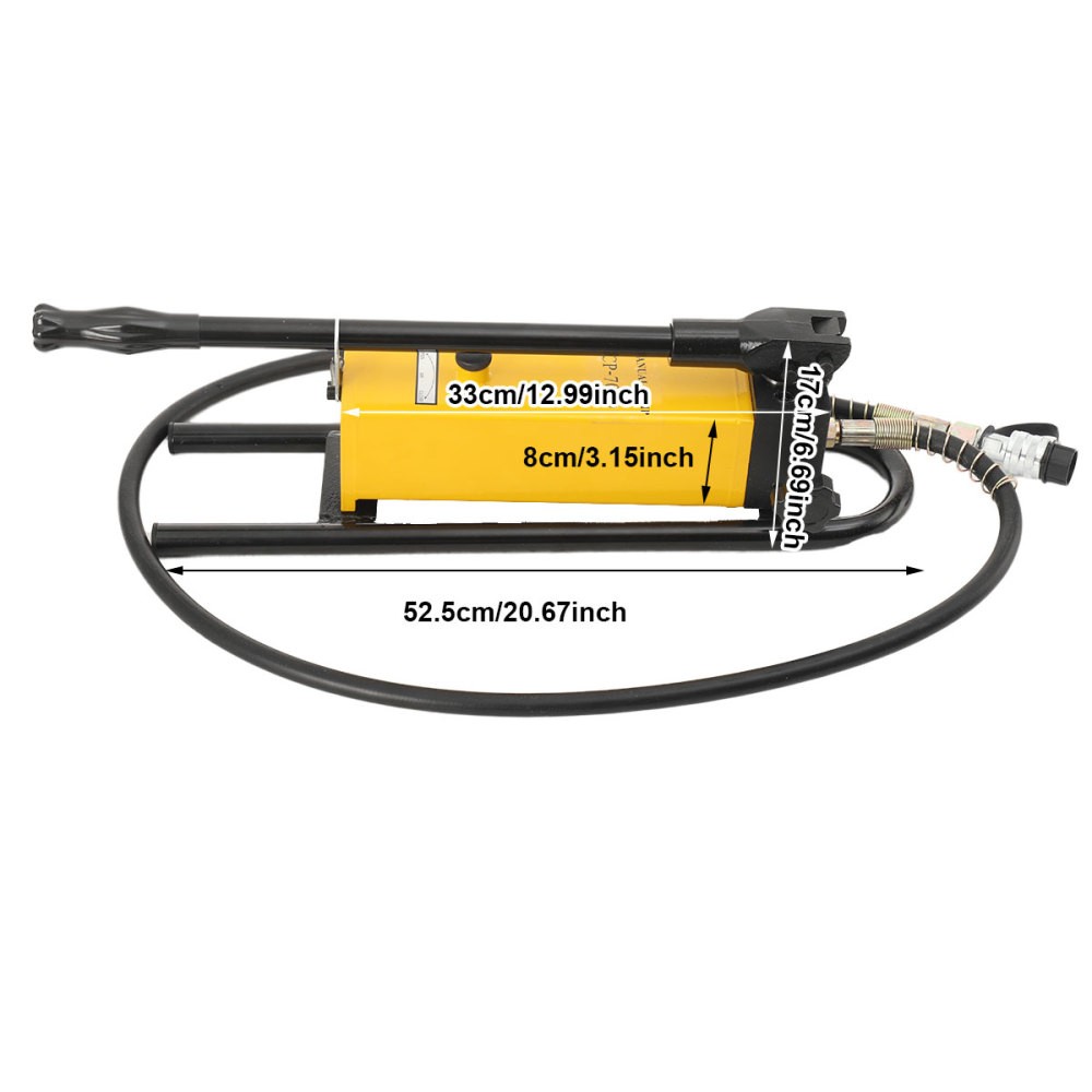 Manual Hydraulic Hand Pump CP-700D 1500CC Single Acting,Robust Thickened Plunger