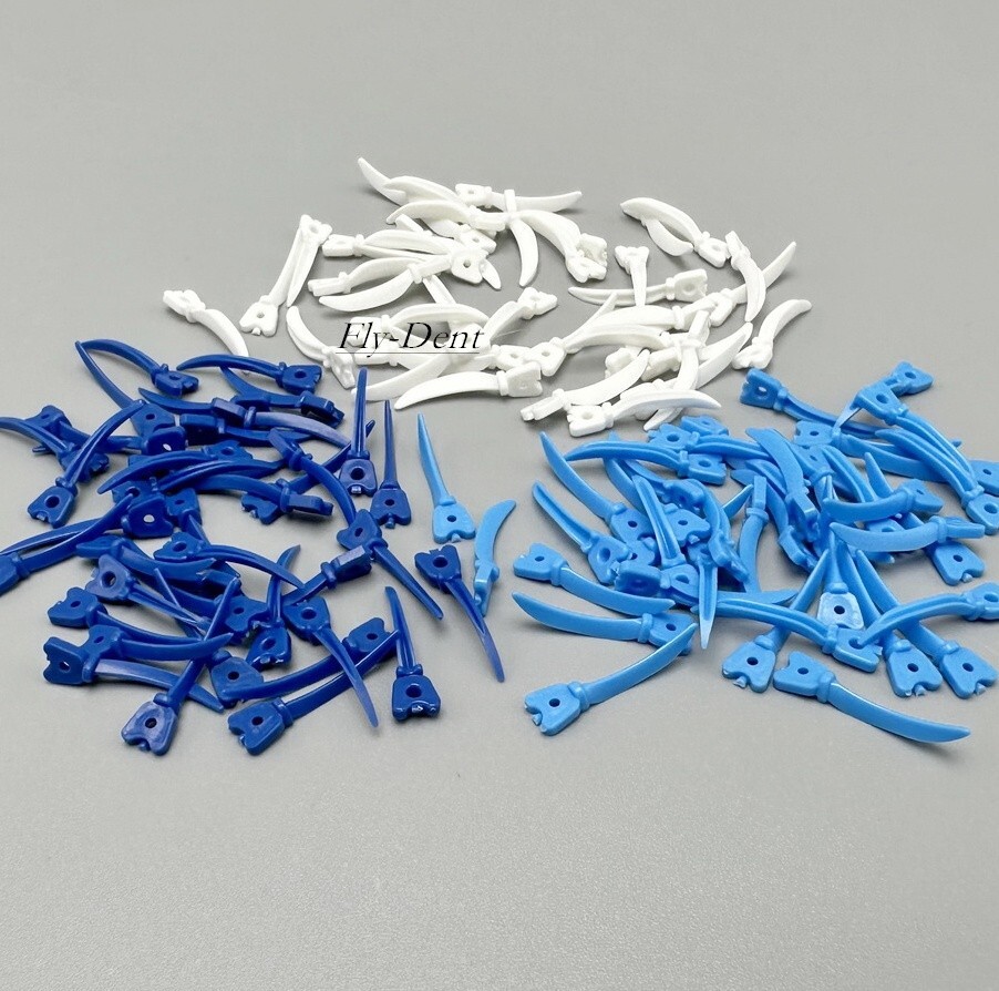 Dental Tulwar Wedges Sectional Matrix System Plastic Diastema Wedge Refill 40Pcs