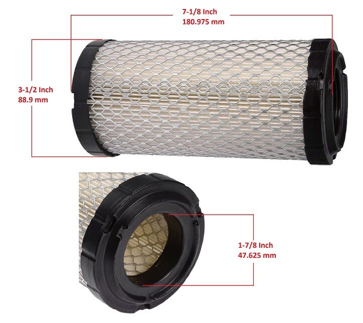 Inner Outer Air Filter for Toro Dingo 323 320-d Tx427 Tx525 Tr-34d Trench Roller