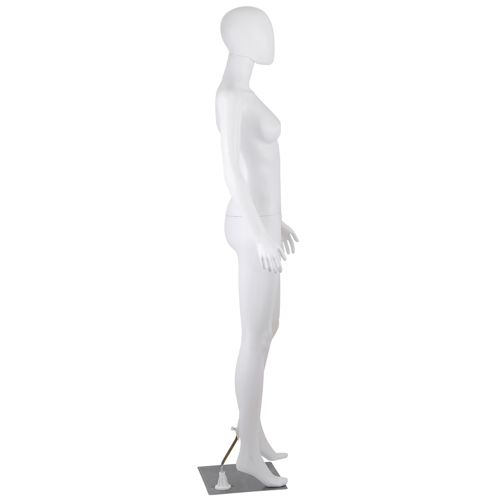 70” Full Body Female Mannequin Clothing Dress Form Adjustable Mannequin White