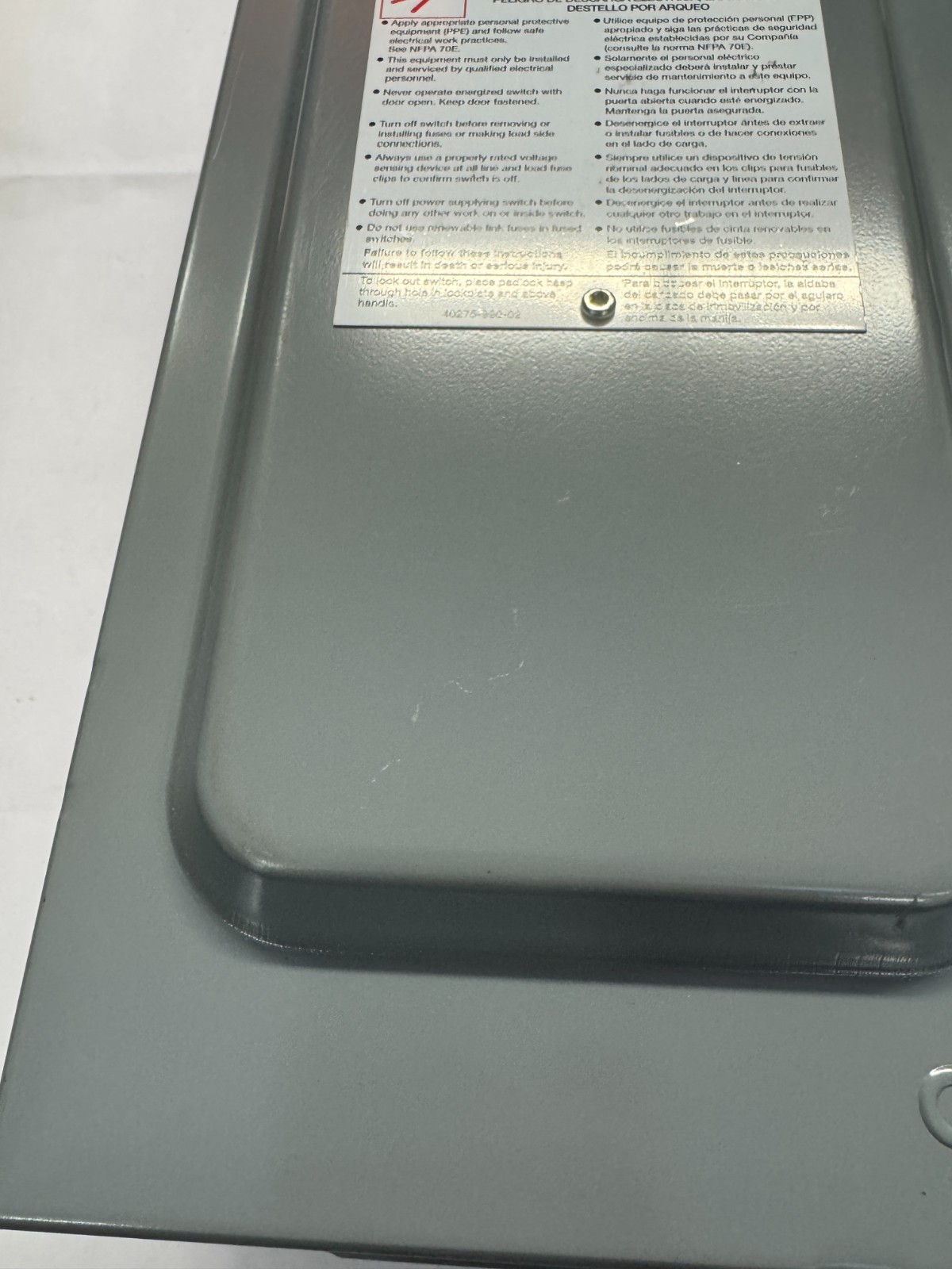 Square D HU361AWK 30 Amp 600v Heavy Duty Safety Switch Nema 3r Non-fused 3-Pole