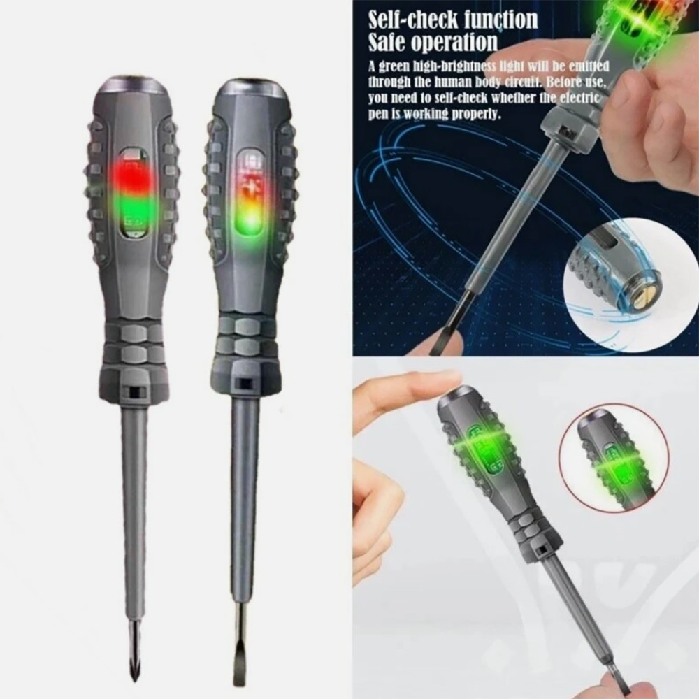 1/2Pc AC DC Non-Contact Voltage Tester Pen 12-220V Electric Volt Detector Sensor
