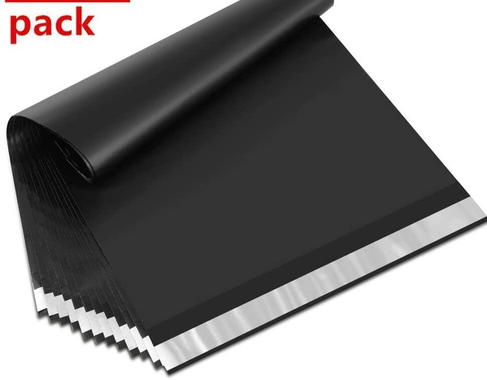 19×24 Black Poly Mailers Shipping Bags 2.5 Mil Thick Plastic Envelopes Self Seal
