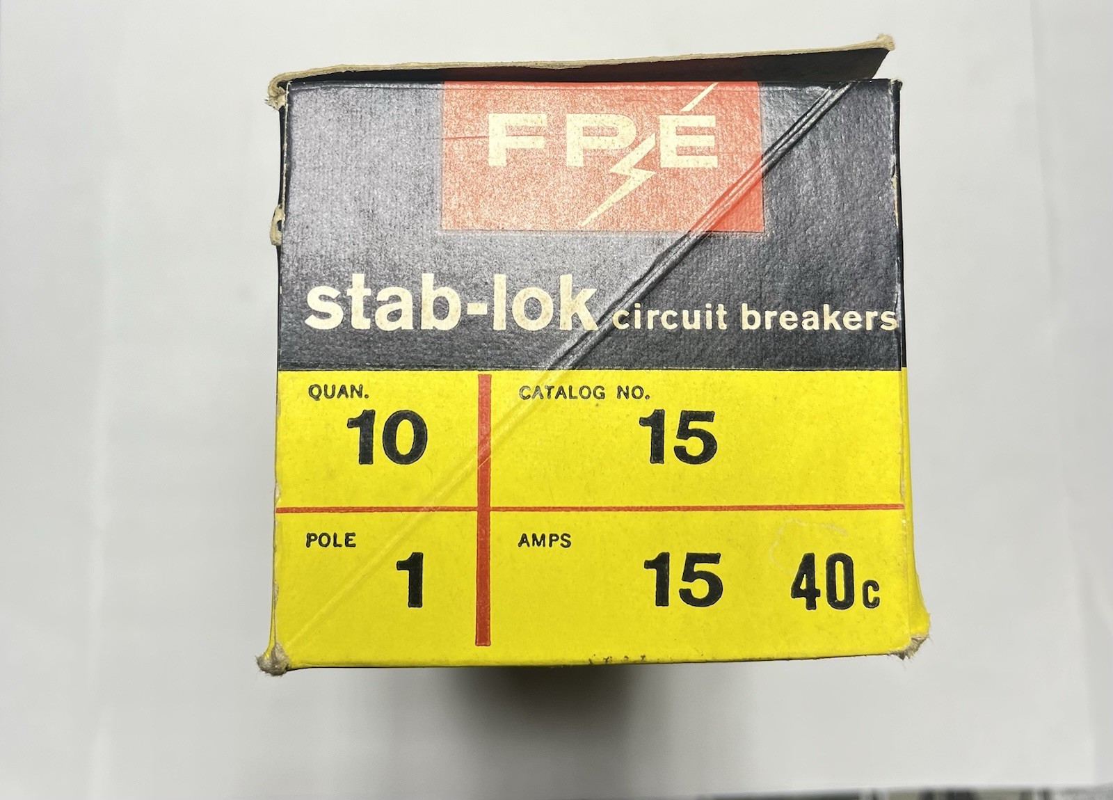 10 FPE Stab Lok 15 Amp Circuit Breakers NA new