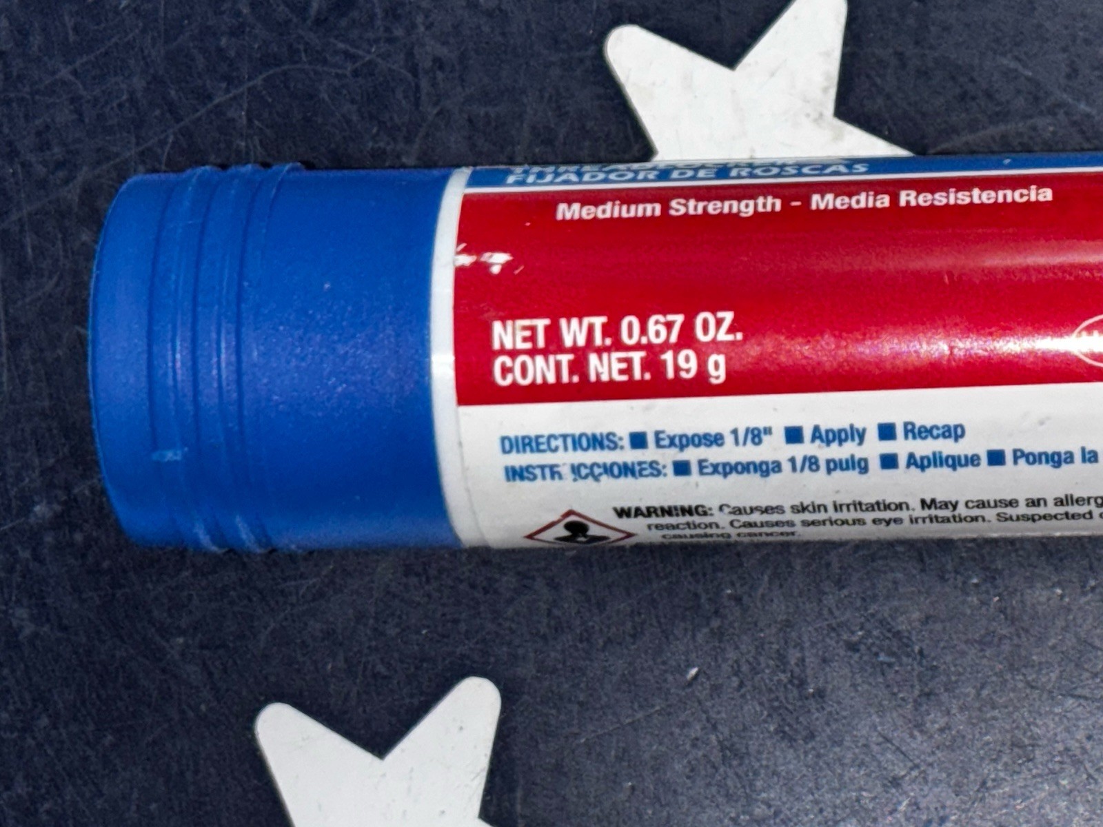 19g BIG USA Loctite 248 Medium Strength Thread Locker 37087 462476 EXP 04/26