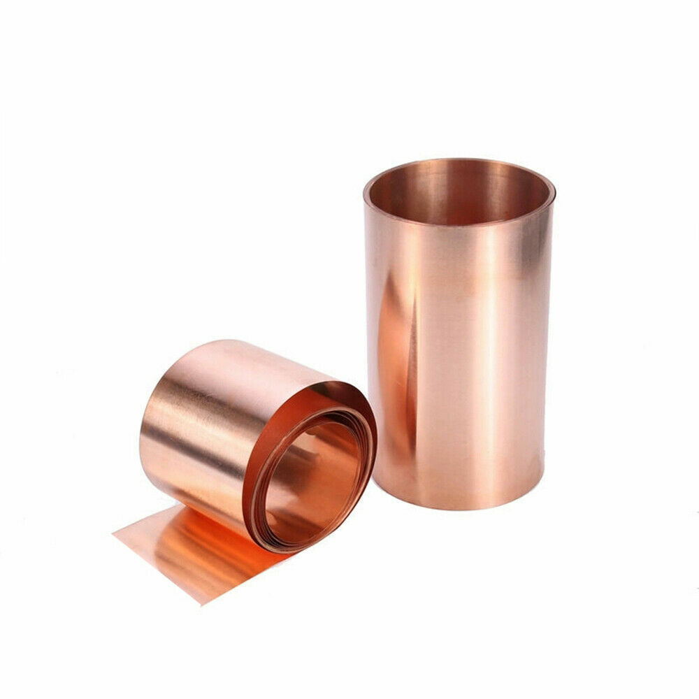 1pc 0.3mm x 100mm x 1000mm 99.9% Pure Copper T2 Cu Metal Sheet Foil Plate Strip