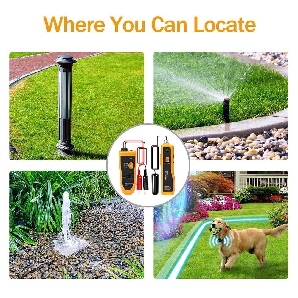 Underground Cable Wire Locator Tracker Pet Fence Wire Lan Tester With Earphone