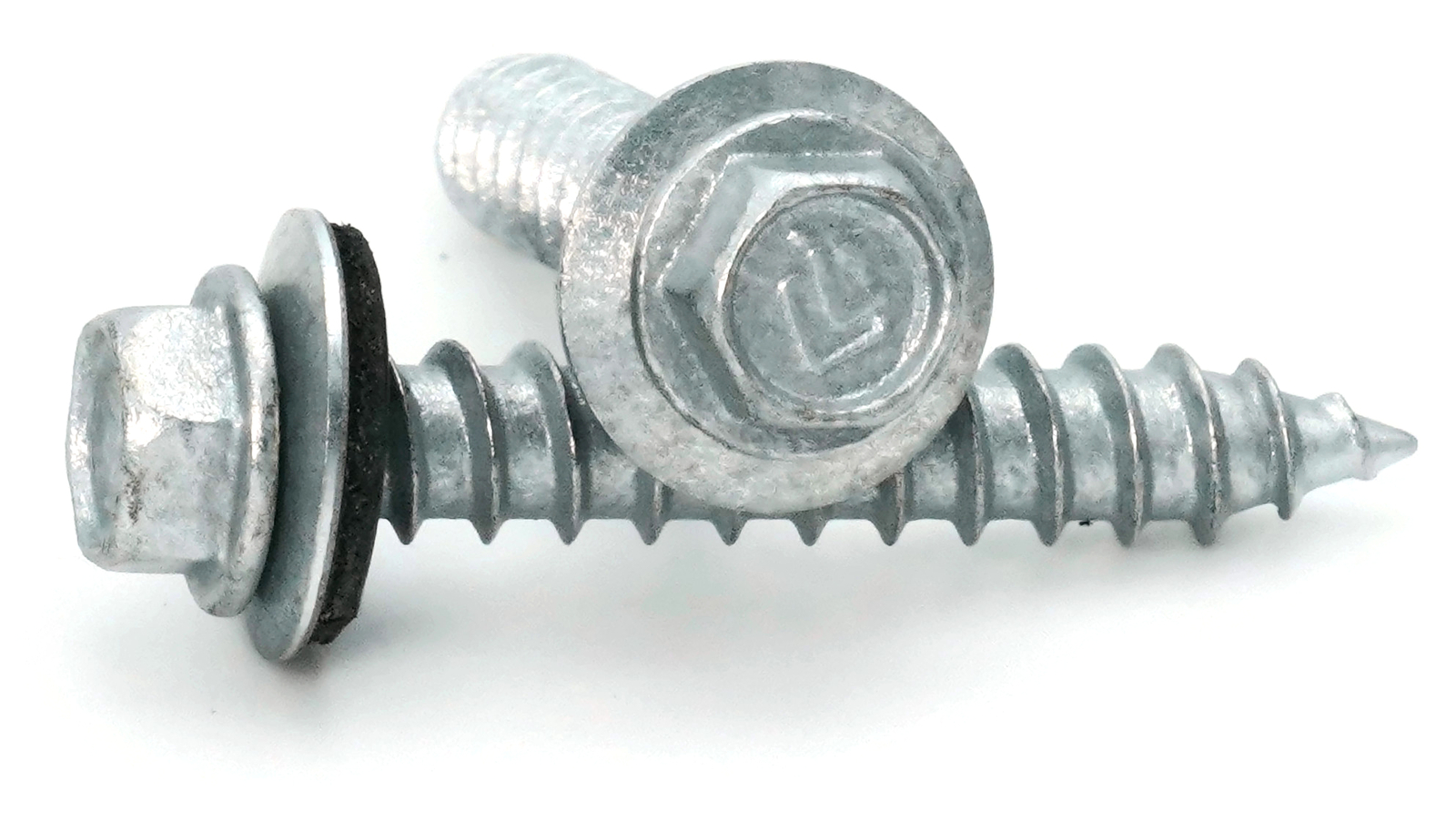 #14 Hex Washer Head Roofing Screws Mechanical Galvanized | Unpainted Finish