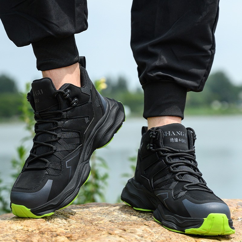 New Safety Shoes Men Indestructible Work Boots Anti-puncture Protective Shoes