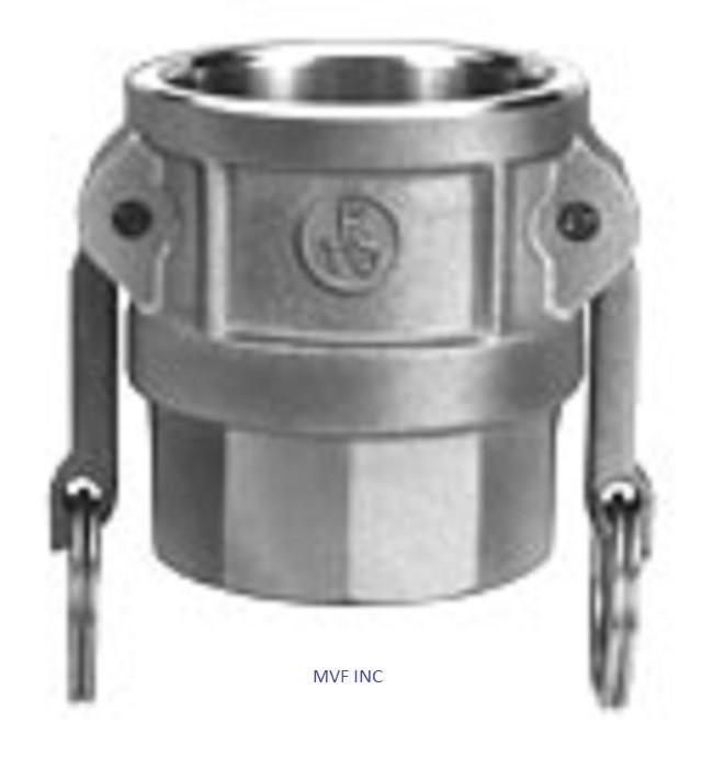 3/4″ Type D Camlock Female Coupler x Female NPT Stainless Hose Fitting D075SS304