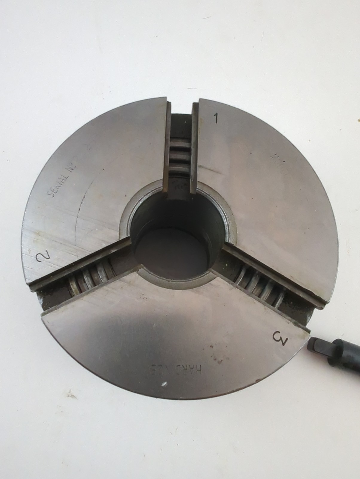 Hardinge 30AHC 5″ 3-Jaw Lathe Chuck, 2 3/16-10 Threaded Mount
