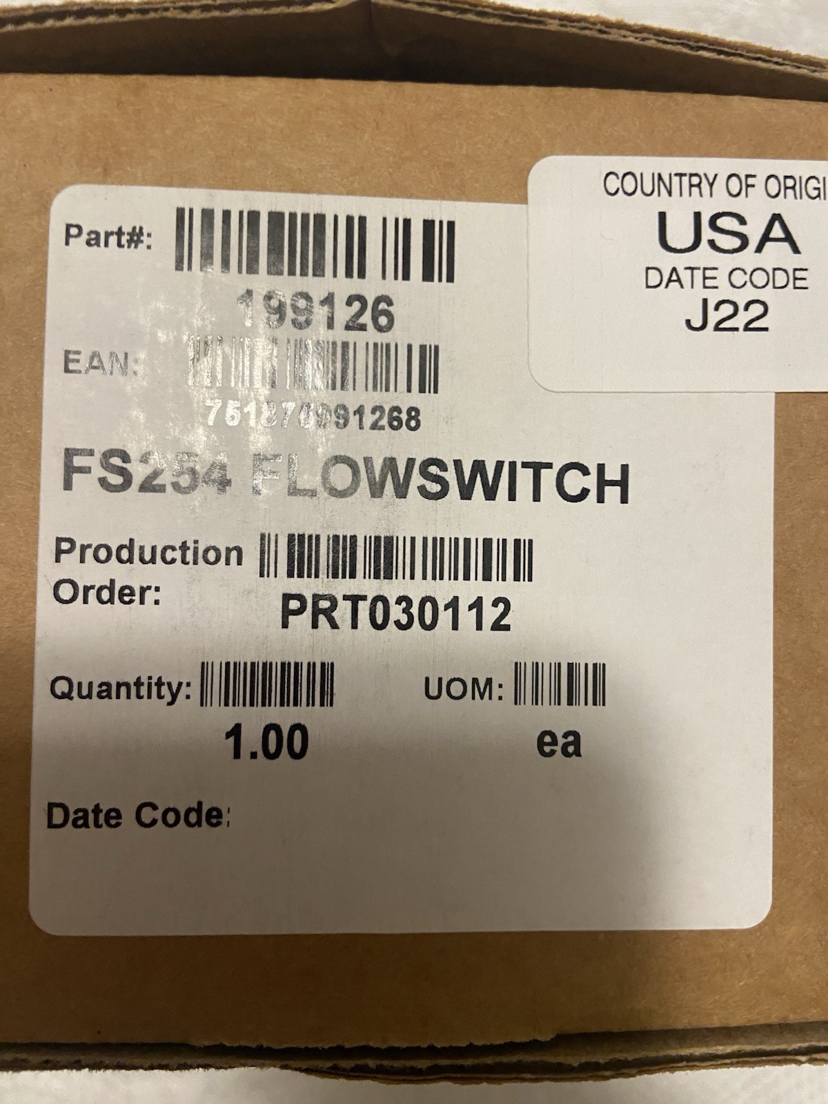 Brass Liquid Flow Switch 2786 B32 Plastic Black Brass Industrial Component