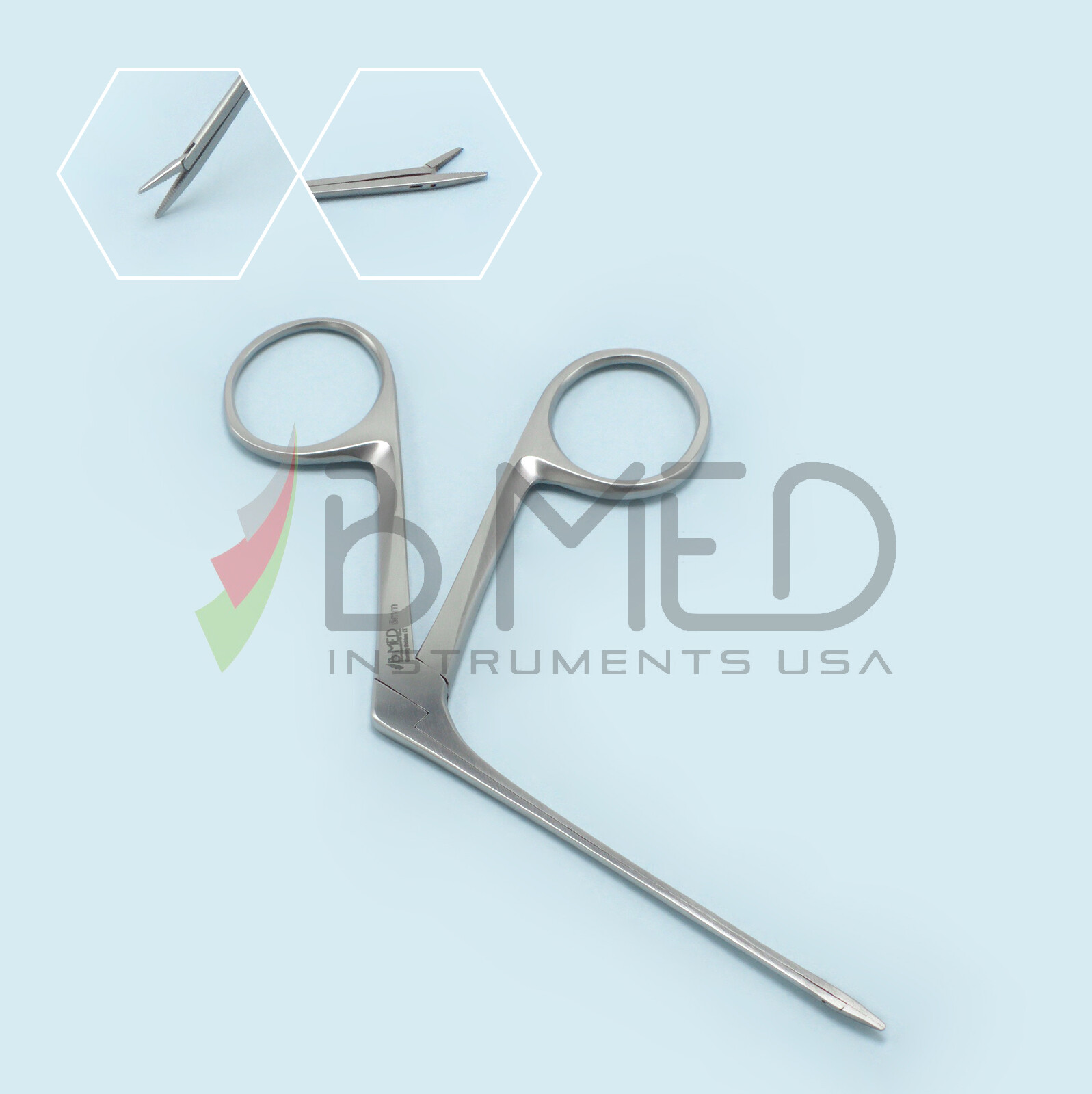 OR Grade Micro Hartman Alligator Forceps 3.5″ 5mm Jaw ENT Surgical Instruments