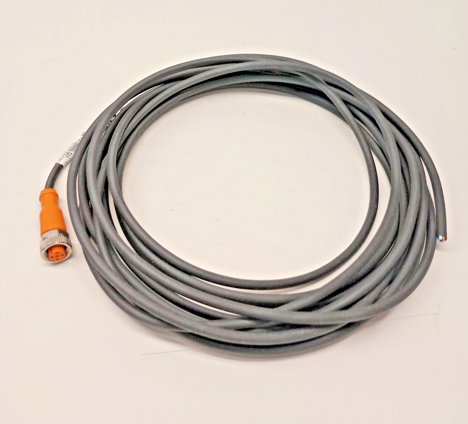 IFM Efector EVC071 Used Cable Single Ended Cordset M12 Female to Pigtail 5m 5pin