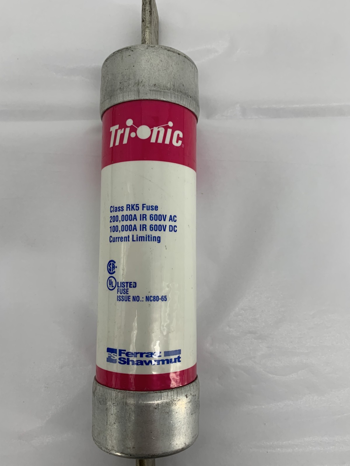 Ferraz Shawmut TRS125R 125A 600V Tri-Onic Dual Element Time Delay Class RK5 Fuse