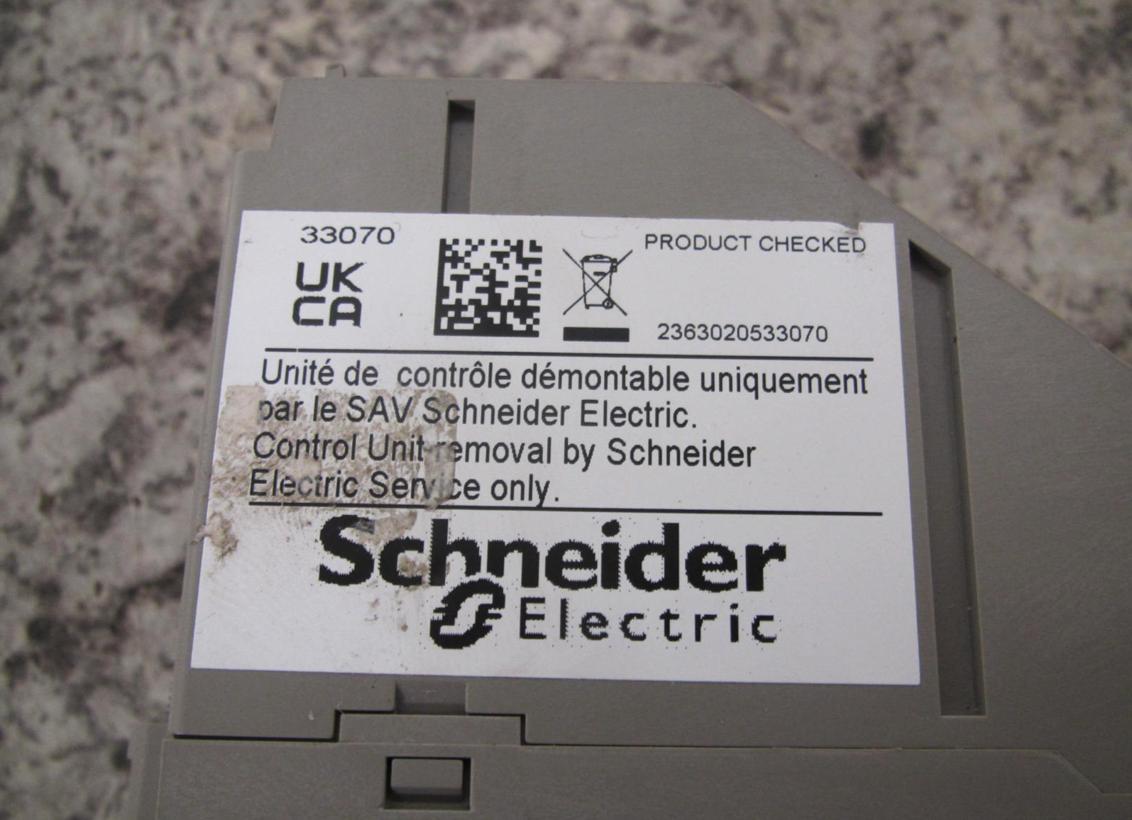 Schneider Electric S133A Micrologic 5.0 PowerPacT Circuit Breaker Trip Unit Used