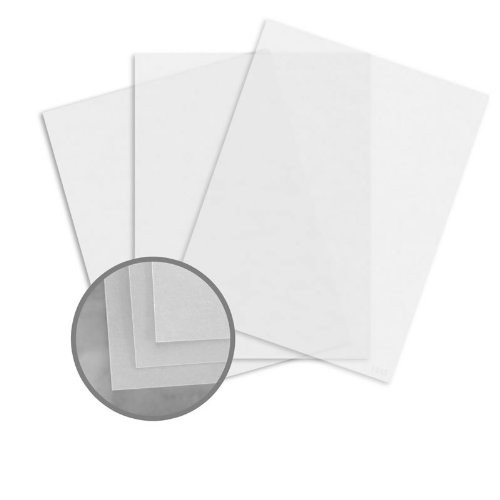 Glama Natural Clear Paper, 8.5 x 11 in, 48 lb Bond Translucent Vellum 250/PK
