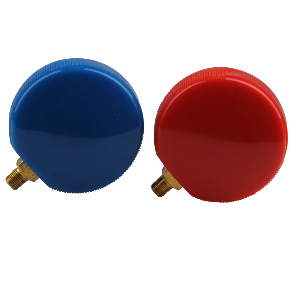 2 PCS REPLACEMENT MANIFOLD PRESSURE GAUGES SET HIGH & LOW SIDE AIR CONDITIONER