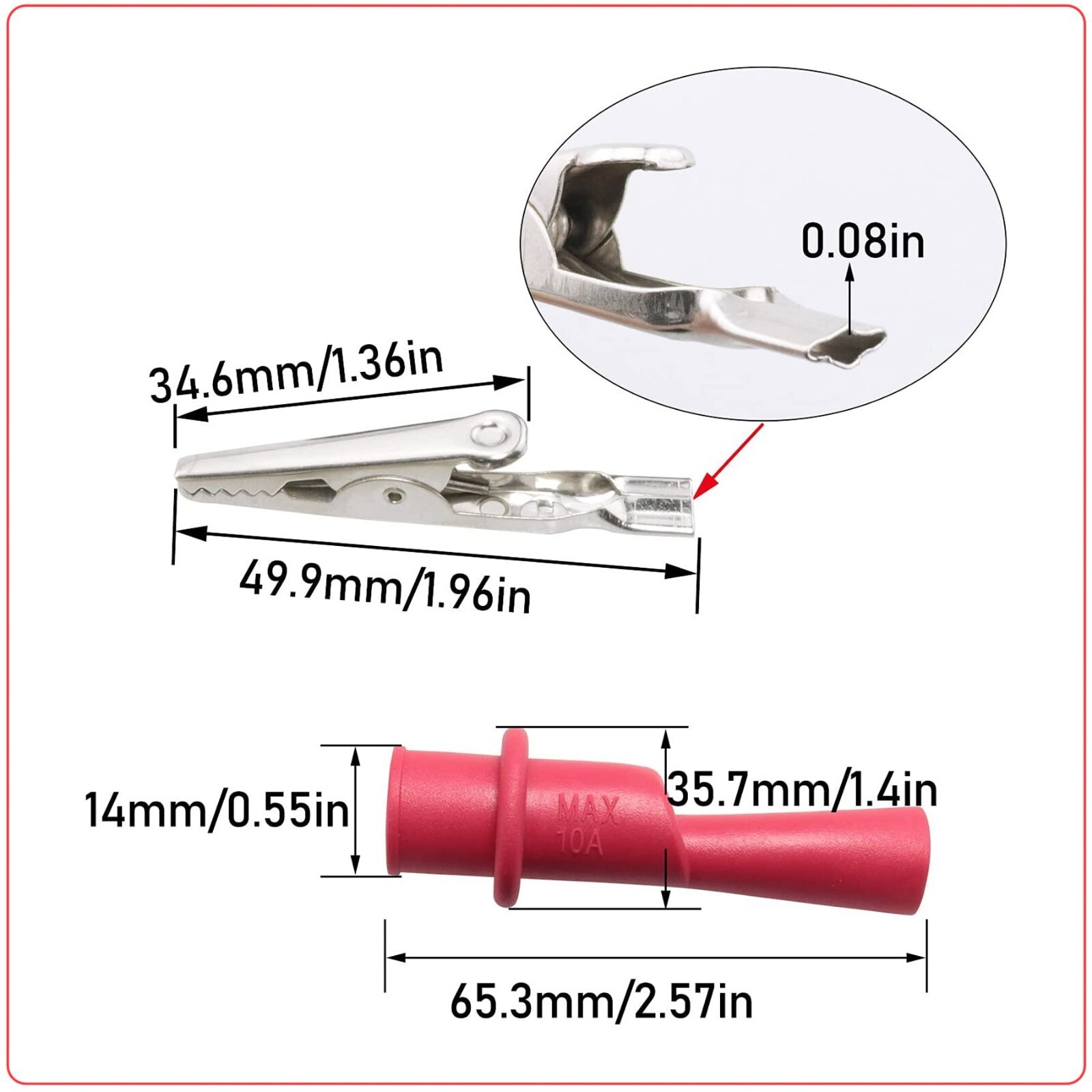 FOR Fluke Meter Electrical Alligator Clip Probes 1000V 20A Multimeter Test Leads