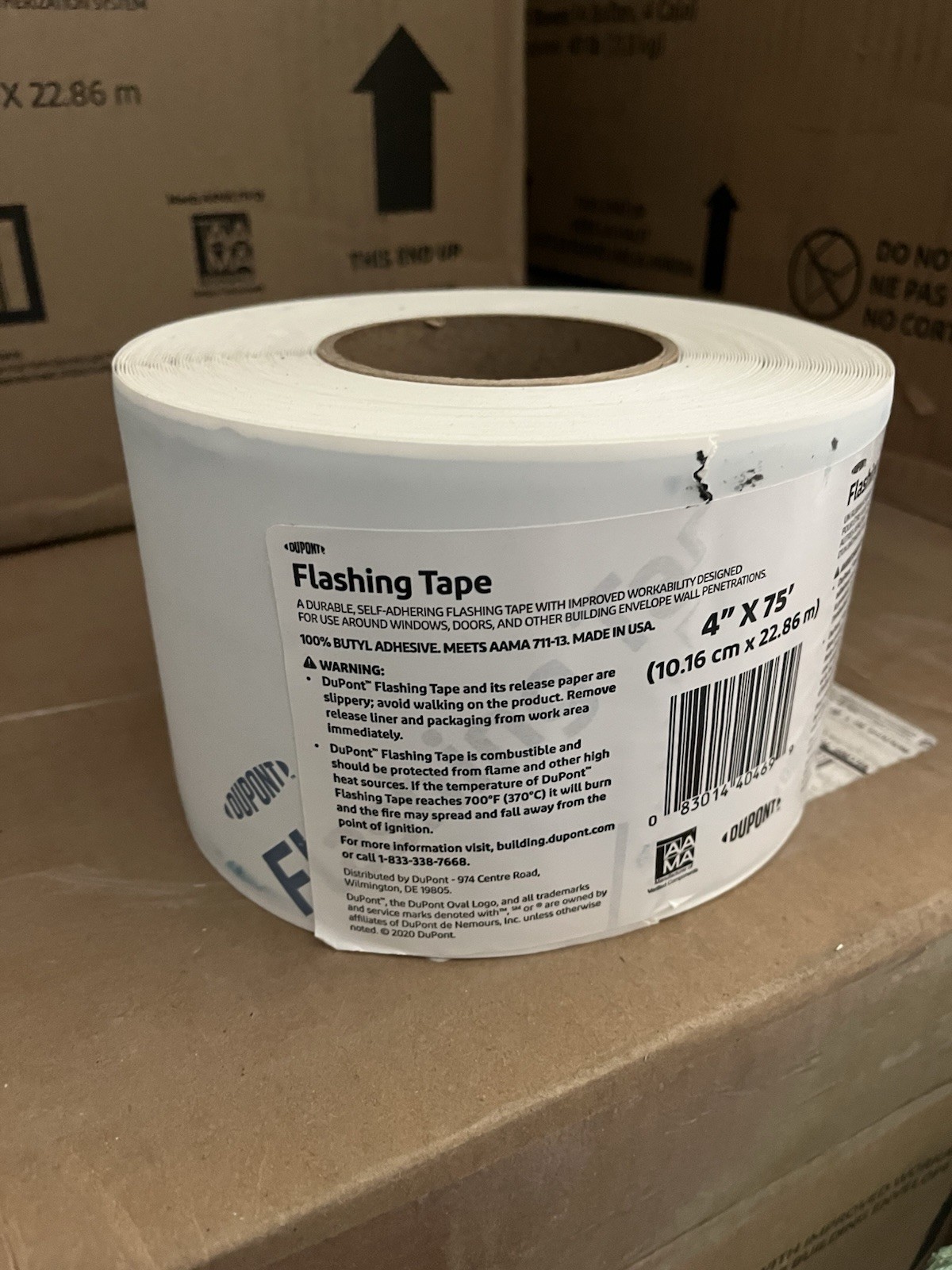 DuPont Tyvek Butyl Flashing Tape Roll Size 4″ X 75′
