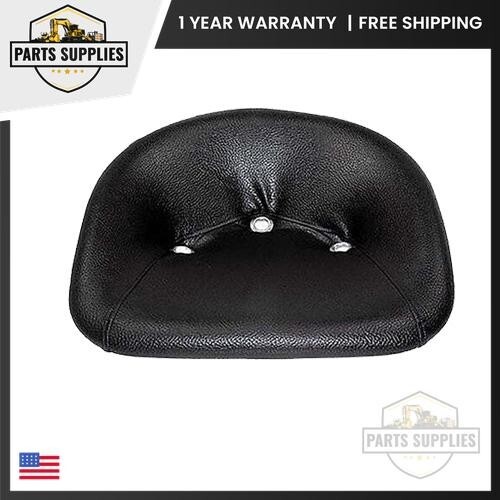 TS1200 Universal Padded Vinyl Pan Seat Black fits Multiple Tractor Brands