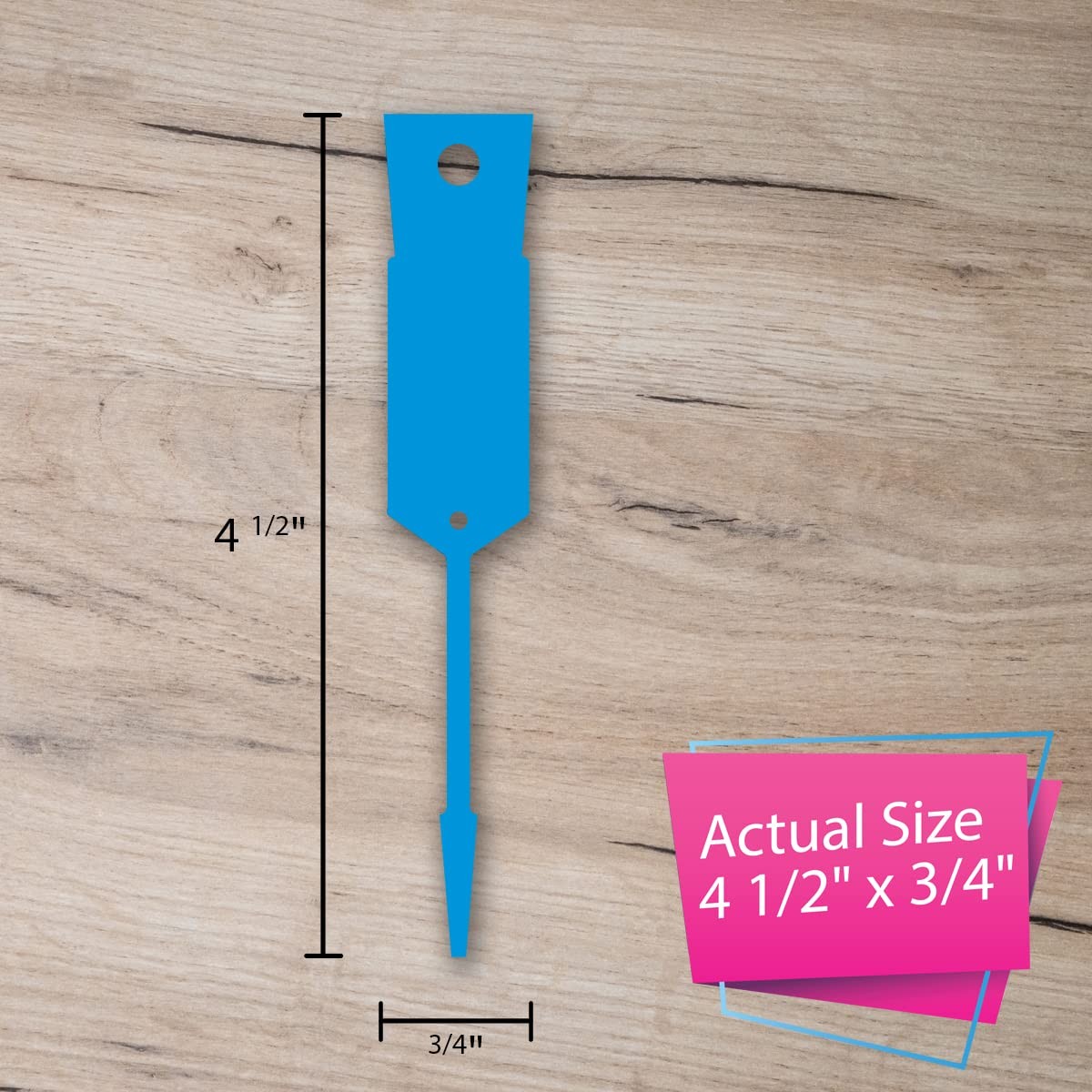 BLUE Self-Locking Arrow Key Tags (1,000 per pack) Size 4 1/2″ 1000 Tags, Blue