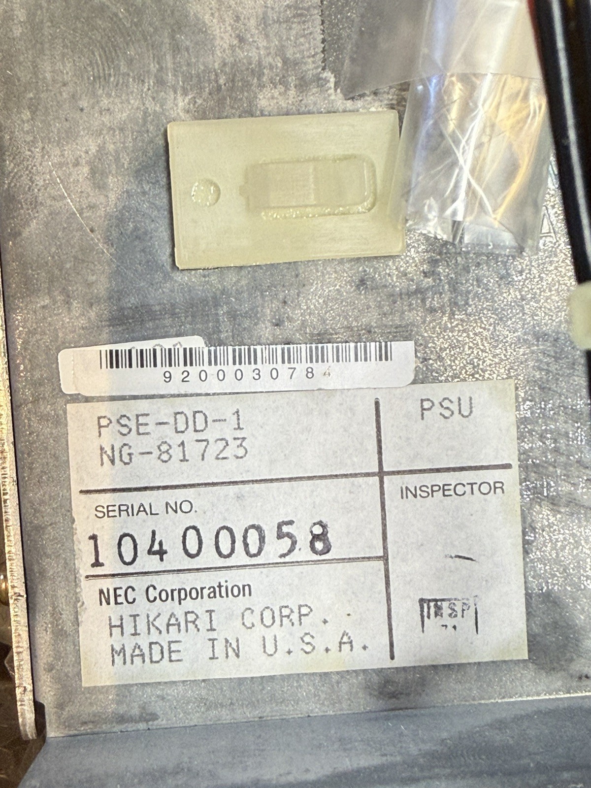NEC Electra Mark II PSE-DD-1 Power Supply PSU NG-81723 PBX Key System NOS