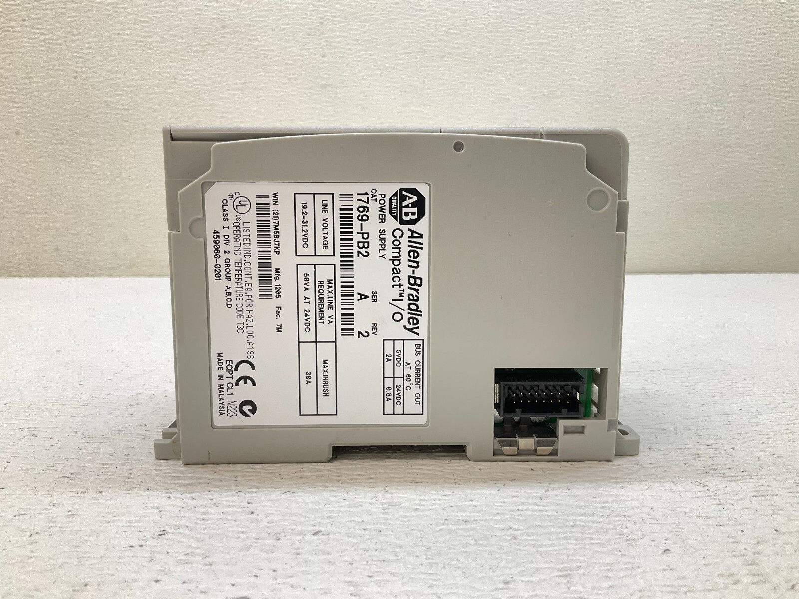 Allen Bradley 1769-PB2 Compact I/O Power Supply Module Ser A Rev 2 1769 (TSC)